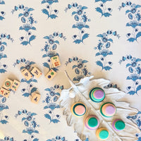 Mahjong Mat in Bellflower - White