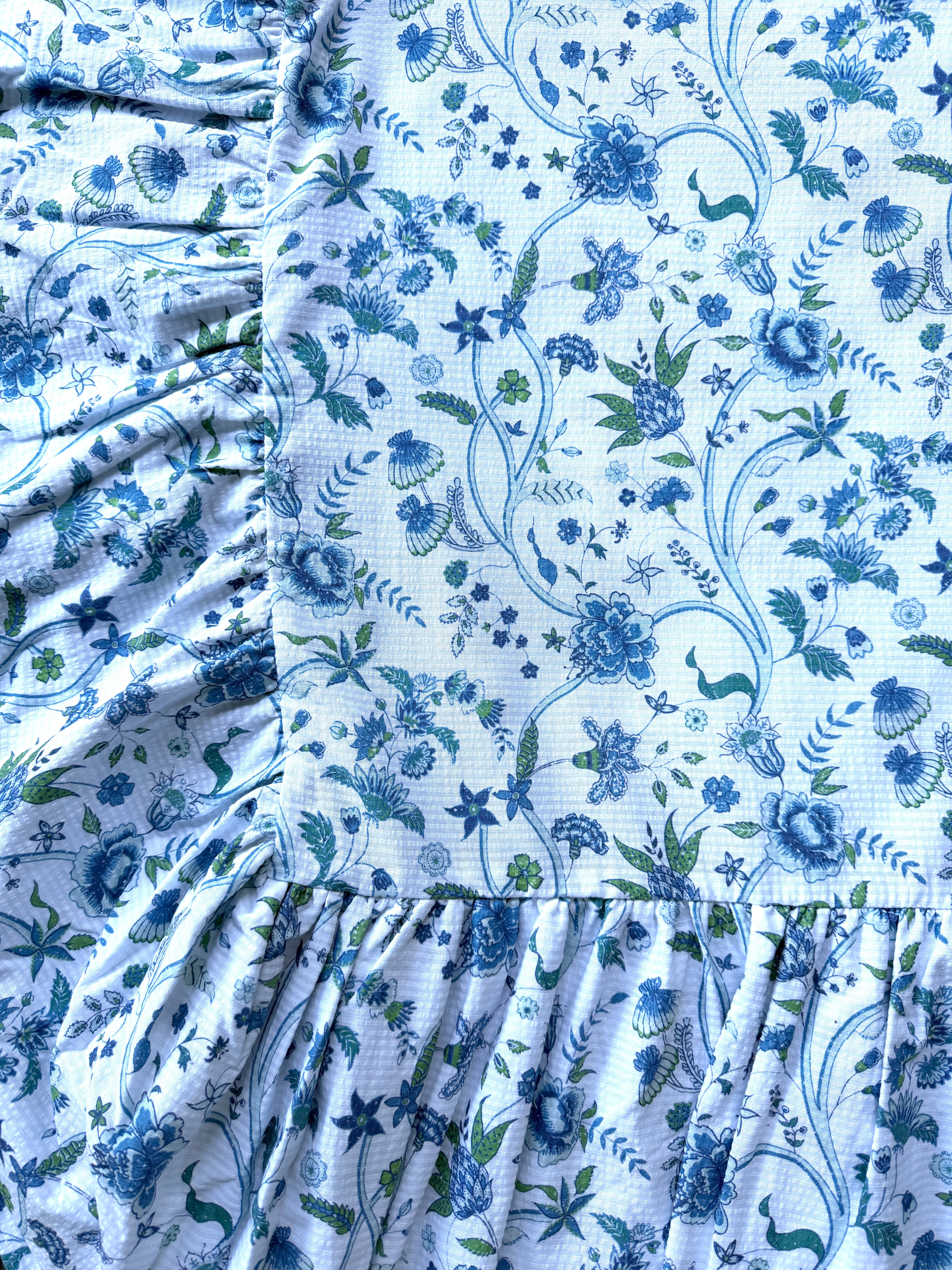 Tablecloth in Anais - Blue Green