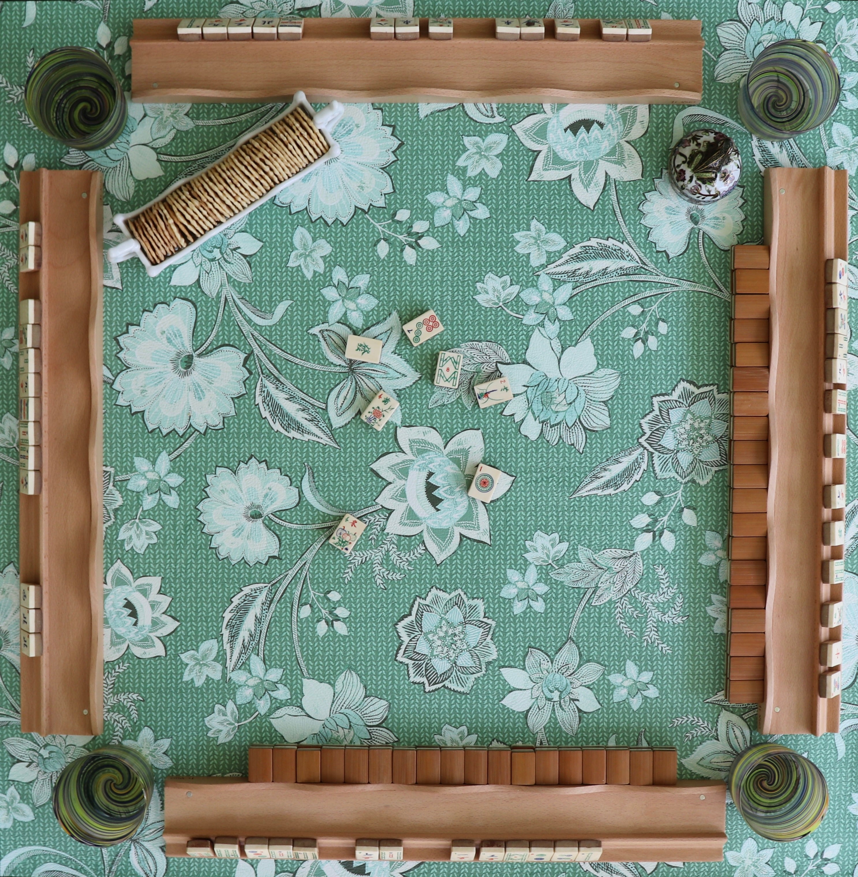 Mahjong Mat in Tulis - Fern