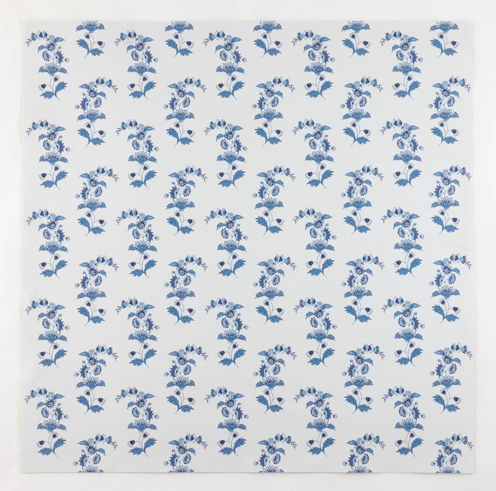 Mahjong Mat in Bellflower - White