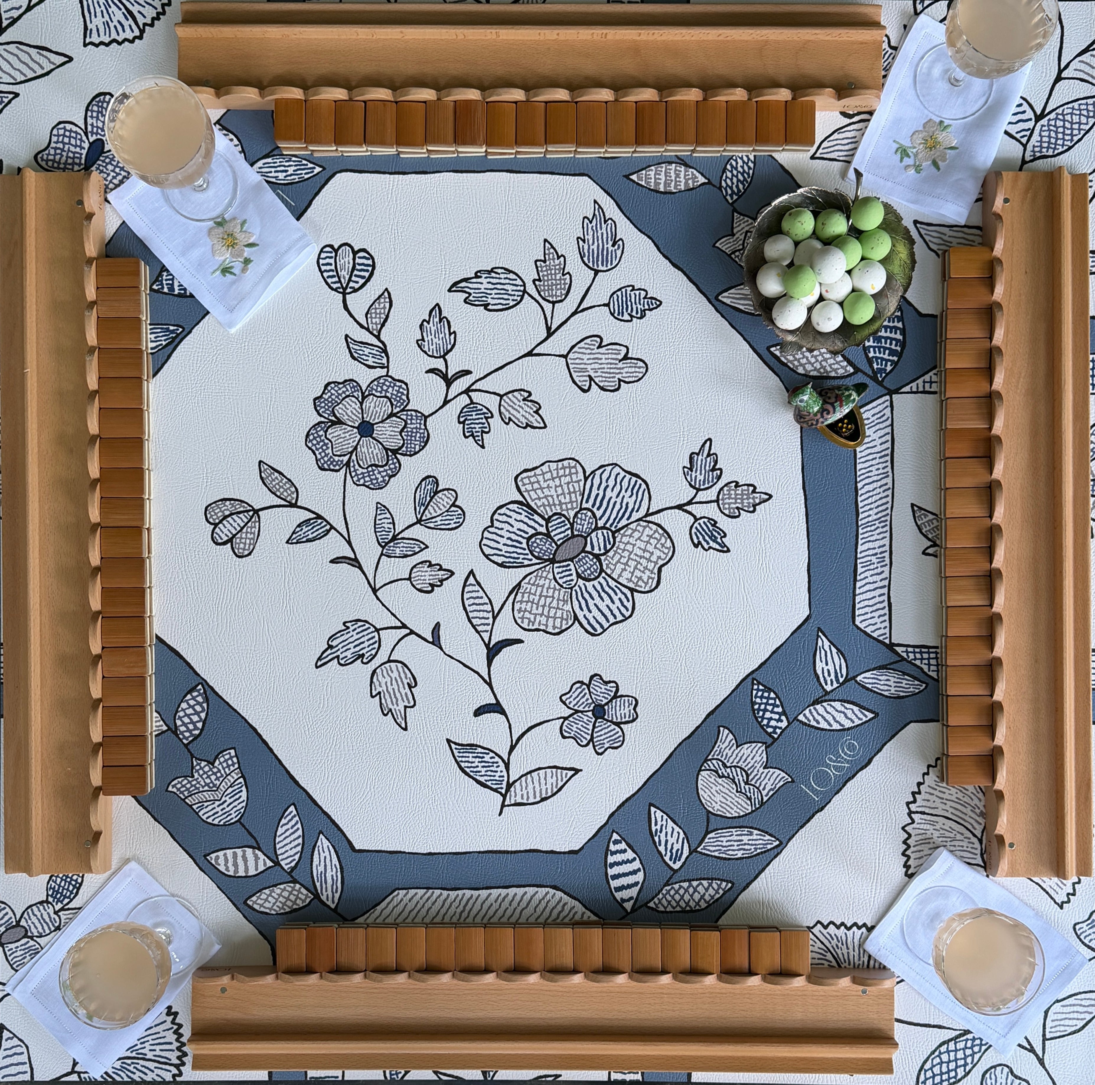 Mahjong Mat in Parterre - Ocean
